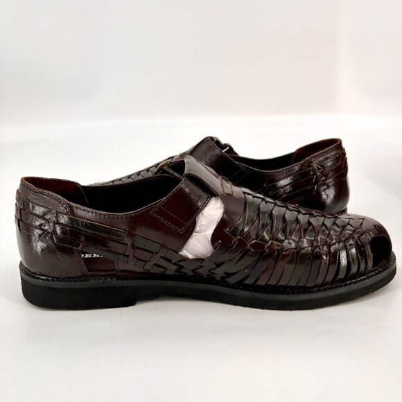 Deer Stags Bamboo2 Casual Shoes Size 11W Brown Leather Hook & Loop Strap main image 9
